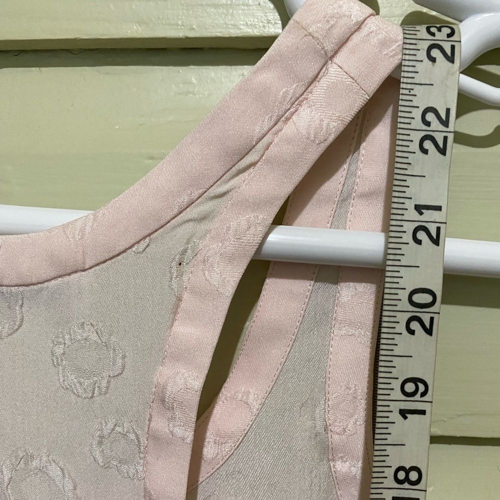 & Other Stories 100% Silk Pale Pink Embroidered Feminine Camisole Croquette - Picture 6 of 10